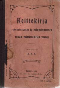 Keittokirja  -yksinkertaisen ja helppohintaisen ruuan valmistamista varten