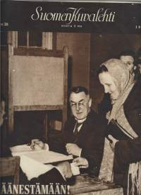 Suomen Kuvalehti 1936 nr 26 / Äänestämään,  nykyaikaa,  suomalaiset uimarikansaa, tivoli, Lapin rajoja aidataan