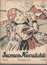 Suomen Kuvalehti 1920 nr 14 / Pääsiäisenä, lähetystyöhön Afrikkaan, soitimella, Saksan Pääsotakoulu, entisen rajan takaa, Puijo