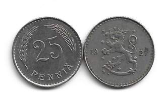 25  penniä  1937