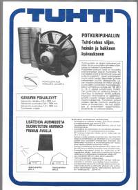 Tuhti potkuripuhallin viljan heinän ja hakkeen kuivaukseen - esite