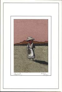 Diego Diaz, Lanzarote maalaus kankaalle 24x16 cm  kehystämätön