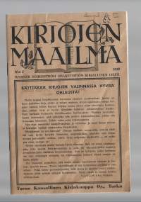 Kirjojen Naailma  WSOY  kirjallinen lehti 1939