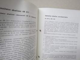 SAF - Arne Stara Ky - Palvelu-, huolto- ja säätöohjeita akseleille sekä ilmajousitusmalleille AR-200/ARL-200, AR-112/113, AR211/212/213, AR-413/413.1