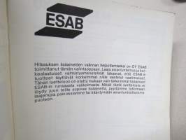 ESAB Hitsauslisäaineiden valintaopas 1975-76