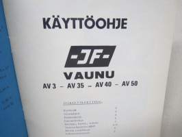 JF levitysvaunu AV 3 - AV 35 - AV 40 - AV 50