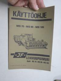 JF leikkuupuimuri MS 70 - MS 90 -MS 105 -käyttöohjekirja