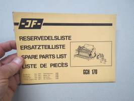 JF GCH 170 -Reservdelsliste / Ersatzteilliste / Spare parts list / Liste de piecés -varaosaluettelo