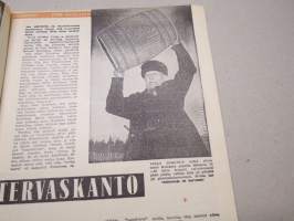 Apu 1955 nr 16, 16.4.1955, kansik. Audrey Hepburn, Teräksinen tervaskanto Juho Keinänen 97 vuotta Kuopio, Tähtisilmä-elokuvaa kuvaamassa, Sepänsälli Matti Haapala