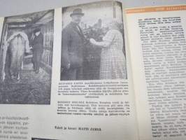 Apu 1955 nr 16, 16.4.1955, kansik. Audrey Hepburn, Teräksinen tervaskanto Juho Keinänen 97 vuotta Kuopio, Tähtisilmä-elokuvaa kuvaamassa, Sepänsälli Matti Haapala