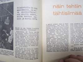 Apu 1955 nr 16, 16.4.1955, kansik. Audrey Hepburn, Teräksinen tervaskanto Juho Keinänen 97 vuotta Kuopio, Tähtisilmä-elokuvaa kuvaamassa, Sepänsälli Matti Haapala