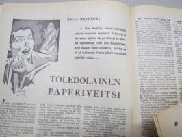 Apu 1955 nr 16, 16.4.1955, kansik. Audrey Hepburn, Teräksinen tervaskanto Juho Keinänen 97 vuotta Kuopio, Tähtisilmä-elokuvaa kuvaamassa, Sepänsälli Matti Haapala