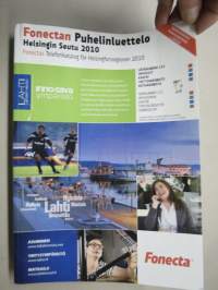 Helsinki 2010 Fonecta Puhelinluettelo - Telefonkatalog för Helsingforsregionen