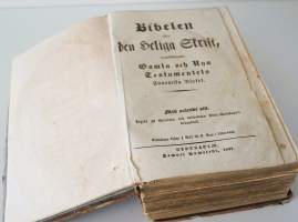 Bibeln, eller, den Heliga Skrift innehållande Gamla och Nya Testamentets  Stockholm 1837