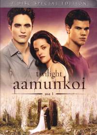 DVD - Twilight Aamunkoi, osa 1, 2011. 2-Disc Special Edition. Yli 3 tuntia lisämateriaalia. (draama, fantasia, trilleri)