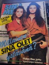 SINÄ &amp; MINÄ 4/1990 nuoret kertovat ystävyydestä, millainen sinä olet ystävänä?. yhden illan juttu- kipeä lukijan kokemus