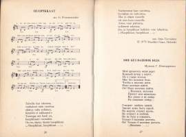 Ystävyyttä laulu soi - Pesni družby-laulukirja, vahvaa propagandistista laulumusiikkia nuotteineen, 1982. Suomeksi ja venäjäksi