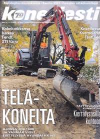 Koneviesti 2022 N:o 16. Ajossa JCB 150X ja Yanmar VI057 - Esittelyssä Hyundai HX145 - Täyttövaunun kunnostus kierrätysosilla