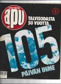 Apu 1989 nr 47, ilmestynyt 24.11.1989 - Talvisodasta 50 vuotta - 105 päivän ihme -erikoisnumero / special issue on Winter War (105 days miracle) Vieras juhlii