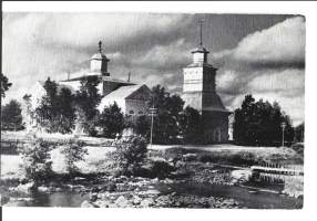 Kronoby kyrka  kirkko   - paikkakuntakortti, kirkkopostikortti  kirkkokortti  kulkematon