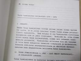 Turun Tuomiokirkko - Korjaustyöt 1976-1979 - selostus korjaustöistä &amp; täydellinen luettelo töihin osallistuneista