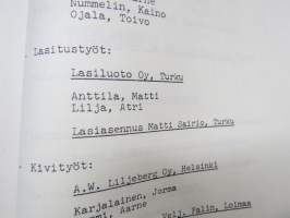 Turun Tuomiokirkko - Korjaustyöt 1976-1979 - selostus korjaustöistä &amp; täydellinen luettelo töihin osallistuneista