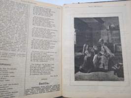 Suomen Wiikkolehti 1896 &amp; 1897, sidottu vuosikerta, uskonnollinen, erityisesti lähetystyö Kiina &amp; Intia, 3 kpl liitekarttoja sekä Frans Hannula hautapatsaskuva