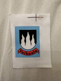 Valkeala -kangasmerkki Sininen / matkailumerkki / hihamerkki / badge -leikkaamaton