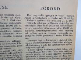 Suomen pankit ja osakeyhtiöt 1965 Banker och aktiebolag i Finland