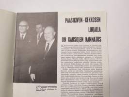 Neuvostoliitto Tänään 1964 nr 18, Tallinnan merikoulu, Ajattelevat koneet, Moskovalaisten juomavesi, Palkat kollektiivitiloilla, Napaseudun arkea, Venäläiset helmet
