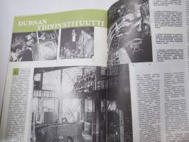 Neuvostoliitto Tänään 1964 nr 18, Tallinnan merikoulu, Ajattelevat koneet, Moskovalaisten juomavesi, Palkat kollektiivitiloilla, Napaseudun arkea, Venäläiset helmet