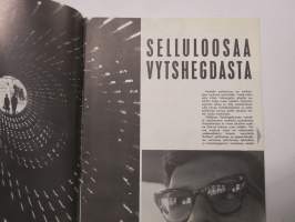 Neuvostoliitto Tänään 1965 nr 2, Selluloosaa Vytshegdasta, ASKO esitteli kalusteita Moskovassa, Kun kalastaj tulee vanhaksi, Tulevaisuuden kaupungit, Plastiikkakir