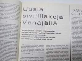 Neuvostoliitto Tänään 1965 nr 2, Selluloosaa Vytshegdasta, ASKO esitteli kalusteita Moskovassa, Kun kalastaj tulee vanhaksi, Tulevaisuuden kaupungit, Plastiikkakir