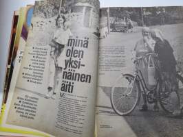 Jaana 1970 nr 1 sis. mm. seur. artikkelit / kuvat / mainokset; Kansikuva Satu Östring, Mannekiinikuningatar Irene Karvola, Suksiiko Eero Mäntyranta eduskuntaan?,
