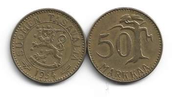 50  markkaa  1954