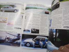 Citroën - ajamisen filosofiaa, jousityus, turvallisuus, muotoilu eri malleissa -myyntiesite / sales brochure