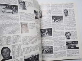 Suomen autourheilijat, runsaskuvituksinen historiikki (kirjoittanut Jukka Marttila) sekä matrikkeli autourheilijoista