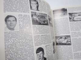 Suomen autourheilijat, runsaskuvituksinen historiikki (kirjoittanut Jukka Marttila) sekä matrikkeli autourheilijoista