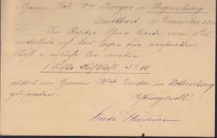 Königreich Bayern -ehiöpostikortti, 1881. 5Pf.