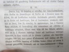 Hans Kejserliga Majestäts Nådiga Förordning om Landmäteri-Styrelsen i Finland och öfrige till... derstädes hörande Tjenstemän -manmittaushallinnon määräykset 1848