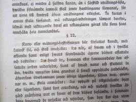 Hans Kejserliga Majestäts Nådiga Förordning om Landmäteri-Styrelsen i Finland och öfrige till... derstädes hörande Tjenstemän -manmittaushallinnon määräykset 1848