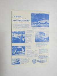 Retkeilyvälineluettelo / tuoteluettelo - Partioaitta 1963
