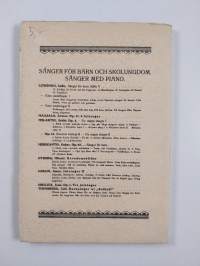 Gullvivan :; sånger för skolungdom, Andra häftet - Sånger i D-, A-, E-, B-, Ess-, Ass-dur samt h-, fiss-, g-, c, f-moll