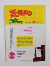El Zorro nro 134 3/1970 : Tappaja vuokrattavana