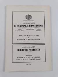 Bukowskis och Svensk-Franskas konstauktioner Stockholm - Katalog nr 400