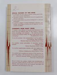Statistical methods - as applied to economics, business, psychology, education and biology