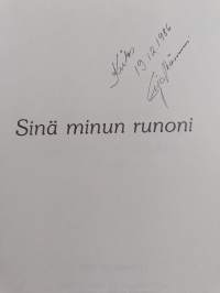 Sinä minun runoni : esikoiskokoelma (signeerattu)