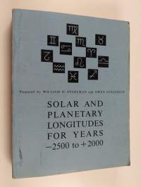 Solar and planetary longitudes for years -2500 to +2000 by 10-day intervals