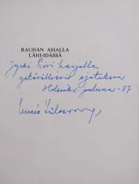 Rauhan asialla Lähi-idässä : muistelmia vuosilta 1967-1979 (signeerattu)