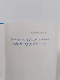 Kärkijoukkona Syvärille (signeerattu, tekijän omiste)